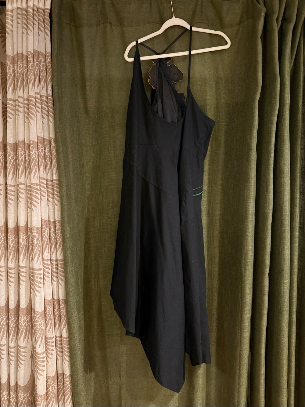 Yukiko Notitake x Anthropologie Asymmetric Midi Dress in Black- Size 18W - Picture 4 of 7